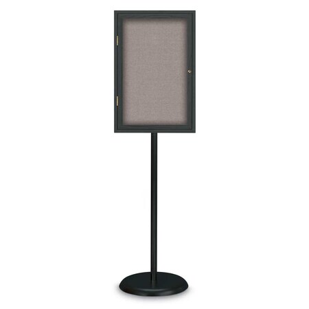 United Visual Products Corkboard, Double Door, Radius Frame, 60x36", Gold/Apricot UV7004-GOLD-APRICOT